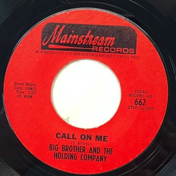 Janis Joplin 45 Rock Lot Me and Bobby McGee / Big Brother Holding Co Call on Me - Picture 4 of 11